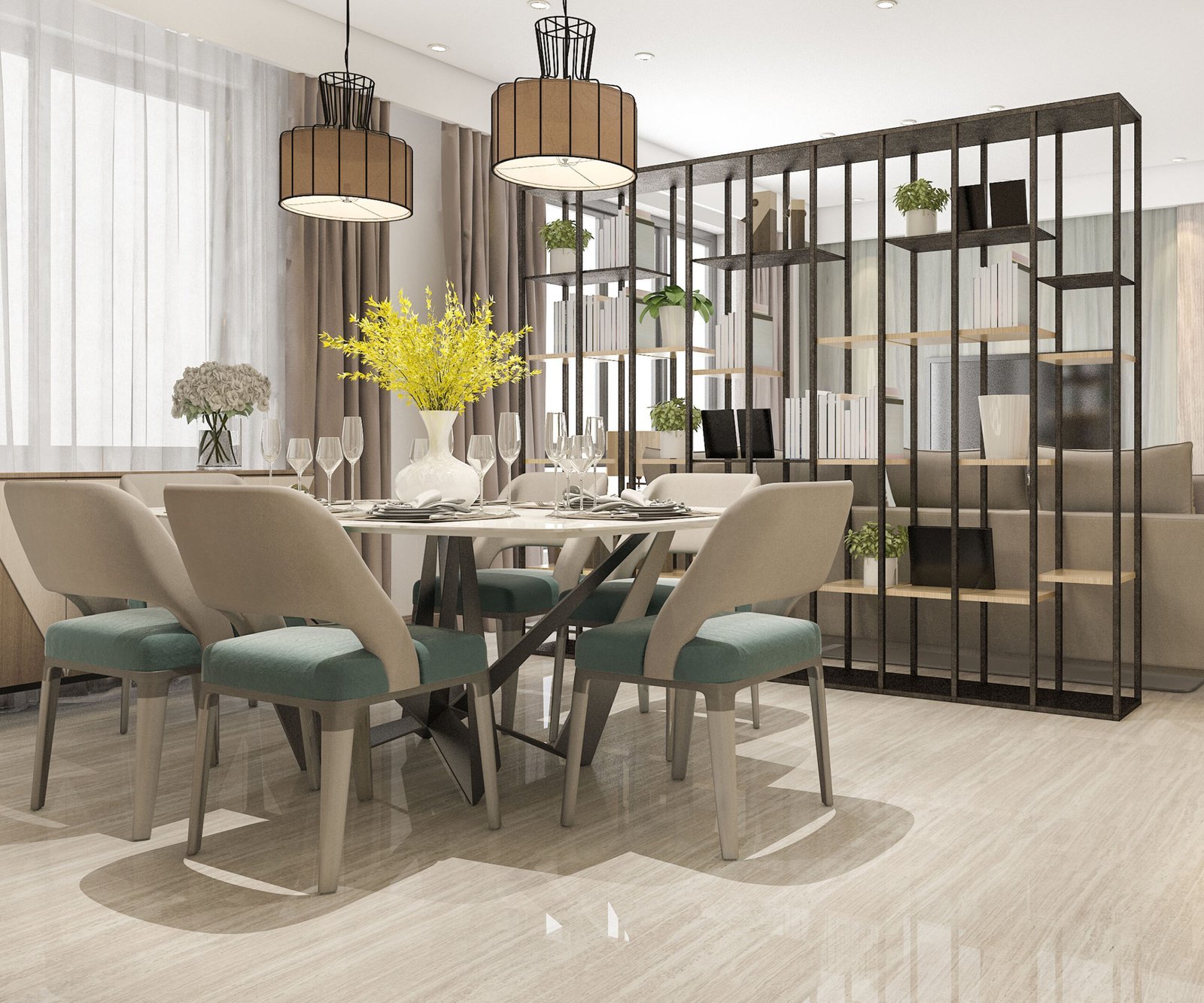 Dining tiles flooring