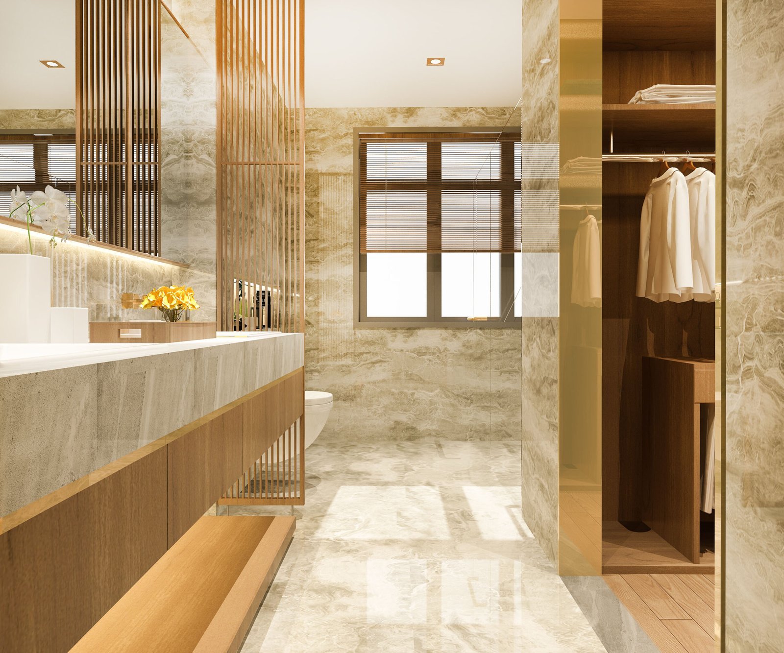 Dressing room tiles